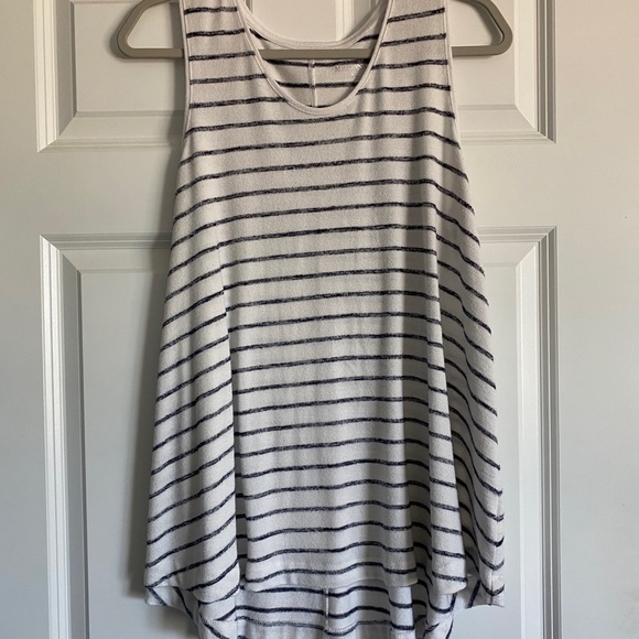 Merona Tops - Merona black and white stripped Tunic tank size large boho